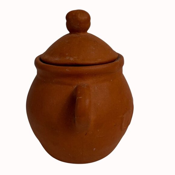 Garlic Keeper Terra Cotta Clay Pot Red Kitchen Gadget Storage Home Decor Cooking - Picture 3 of 13